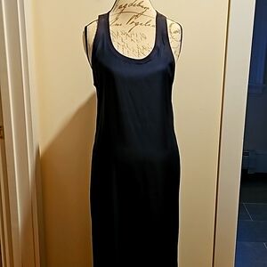 New Beautiful Navy Blue Satin Dress Size Large from INTERMIX DESIGNS...💐💐